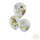 5 GOLD CONFETTI FILLED BALLOONS