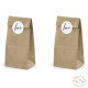 6 COUNTRY PAPER BAGS LOVE