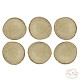 6 WOODEN PLACE CARDS