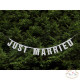 BANNER JUST MARRIED