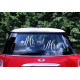 Sticker per auto - Mr. and Mrs.