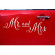 Sticker per auto - Mr. and Mrs.