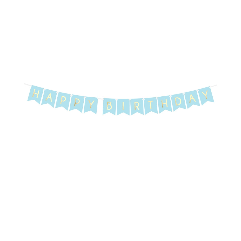 Festone Compleanno Happy Birthday Con Frange Rosa Glitter – 3 Metri – Decorazione Festa