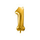 Metallic foil balloon Number "1", gold, 86 cm.