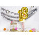 Metallic foil balloon Number "18", gold, 86 cm.