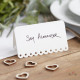 10 SCALLOPED WHITE PLACE CARDS