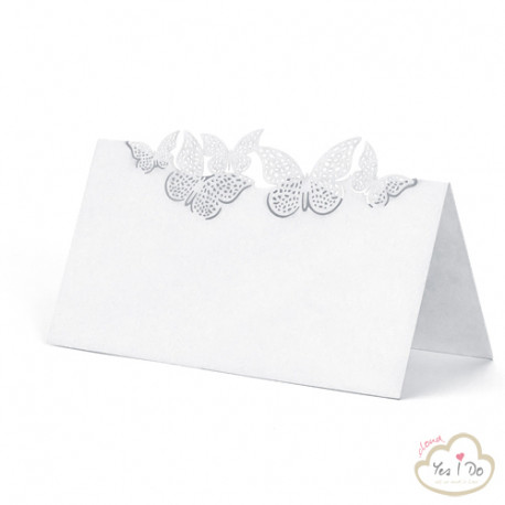 PLACE CARDS WITH BUTTERFLIES 10 PCS.