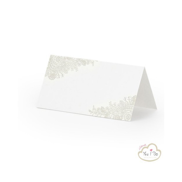 PLACE CARDS WITH DELICATES ORNAMENTS 25 PCS.
